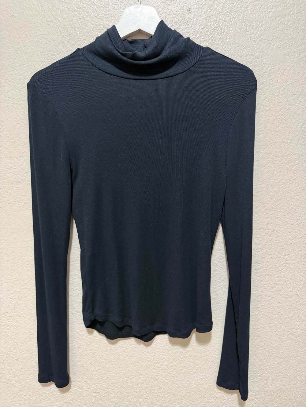 Aritzia Sunday Best Re Ribbed Turtleneck Black Medium